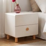 SAMIRE 2 Drawer Bedside Table-White - Image 2