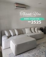 ANIKA 4 Seater Pet Friendly Sofa-Sand - Image 13