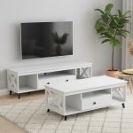 VILINDA 120cm Coffee Table-White - Image 2