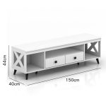 VILINDA 150cm TV Cabinet-White - Image 3