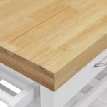 DESMOND Kitchen Cart-White - Image 5