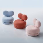 IORI Fleece Fabric Swivel Stool-3 Colors - Image 2