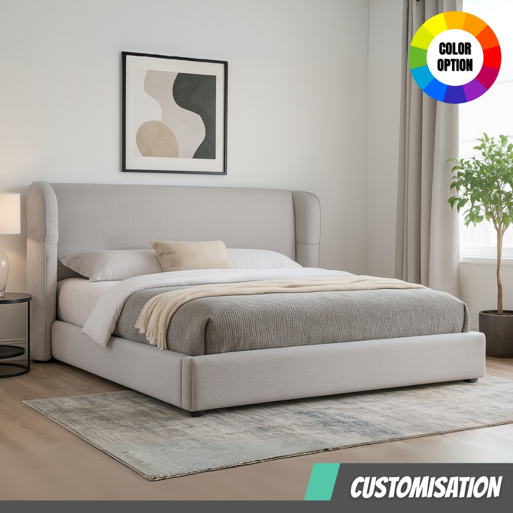 GLACIA BED MAIN-1 CUSTOM MADE-GLACIA Divan Bed Frame-2 Sizes - Image 1