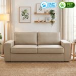 SERAPHINA 3 Seater Pet Friendly Fabric Sofa-Stone