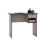ECO 90CM Writing Desk With Key Lock-Grey - Image 5