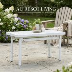 HAMIDA 110cm Outdoor Table-White