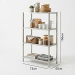 CHAPEL-404B 4 Tier Stainless Steel Storage Rack - Image 3