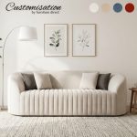 [Custom Made] MONTE 2+3 Seater Shell Shaped Sofa