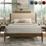 [Custom Made] OSAKA Queen & King Size Wooden Bed-Walnut