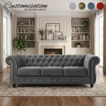 [Custom Made] REVOLTA 123 Seater Chesterfield Sofa