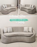 [Custom Made] ADALIND 3 Seater Curved Shaped Sofa - Image 16