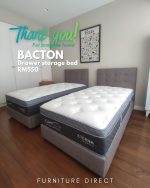 BACTON Pet Friendly Single Size Drawer Storage Bed-Grey - Image 7