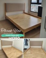 [Custom Made] OSAKA Queen & King Size Wooden Bed-Walnut - Image 18