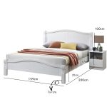 CARRIE Wooden Queen Size Bed Frame-2 Colors - Image 4