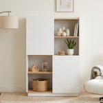AGRO 2 Door Filling Cabinet-Oak+White