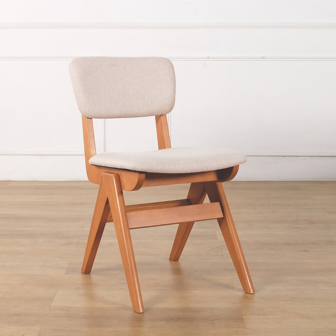 BAYAN CHAIR-9 BAYAN Dining Chair-Light Walnut - Image 1