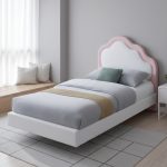 LUCY Cloud Shaped Floating Single Bed-2 Colors