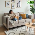 HATTIE Pet Friendly 3 Seater Sofa- Stone