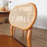 MOGAN Solid Wood Dining Chair-Light Walnut - Image 3
