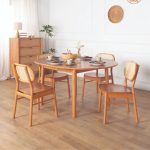 MOGAN Solid Wood Dining Chair-Light Walnut - Image 2