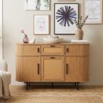 RAMORA 150cm Sliding Door Sideboard-Oak