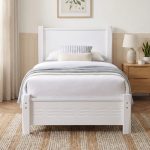 TANYA Wooden Single Bed Frame- 2 Colors