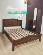 CARRIE Wooden Queen Size Bed Frame-2 Colors - Image 6