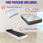[Package] BEKKER Single Divan Bed With 8" Foam Mattress - Image 3