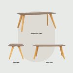 RYDER 180cm Dining Table-Oak - Image 8