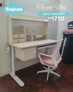 Youthopia GB23S 120cm Kids Ergonomic Desk-Beech - Image 18