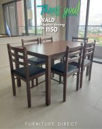 WALD 6 Seater Solid Wood Dining Set-Cocoa - Image 10