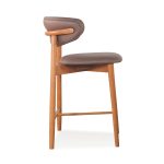 ZELDA 24" Wooden Bar Chair-Light Walnut - Image 6