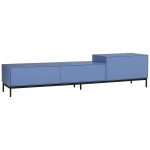 LOWELL 180cm TV Cabinet-Slate Blue - Image 8