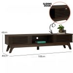 PRADO 180cm TV Cabinet-Walnut - Image 11