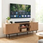 MAMU 180cm Sliding Door TV Cabinet-Oak