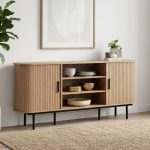 MAMU 150cm Sliding Door Sideboard-Oak