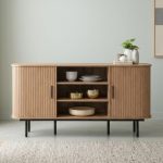 MAMU 150cm Sliding Door Sideboard-Oak - Image 2