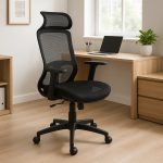 80125 High Back Office Chair-Black
