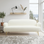 FERN 3 Seater Fleece Fabric Sofa-3 Colors - Image 2
