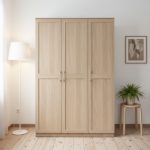 LAURA 120cm 3 Door Wardrobe-Oak