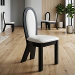 LISSONE Wooden Designer Dining Chair-Black