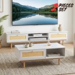 [Package] MASSA 2 In 1 Living Set-White