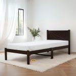 MIKA Wooden Single Bed Frame-Black Cherry - Image 2