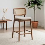 MISAKI Rattan Backrest Bar Chair-2 Colors