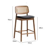 MISAKI Rattan Backrest Bar Chair-2 Colors - Image 8