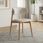 NISA Curved Back Dining Chair-Beech