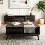 PRATO 2 In 1 180cm Louver Design Living Set-Walnut - Image 3