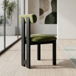 SORONNO Designer Dining Chair-Green - Image 2