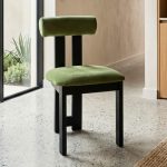 SORONNO Designer Dining Chair-Green - Image 3