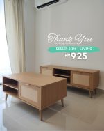[Package] DESSER 2 In 1 Living Set-Oak - Image 9